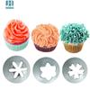 304 Rosa Sakura 1M2D2F6 Bico Decorador de Biscoito Cremoso Serrilhado Conjunto de 3 Peças Ferramentas para Assar Bolo