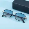 Gafas de sol de moda cuadradas europeas y americanas 2026 para mujer, Gafas de sol únicas y modernas con cabeza de leopardo Protección UV para mujer, Transfronterizo