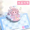 Colección de Clips para Cuaderno de Pegamento Acrílico de Bienestar, Clip de Encuadernación para Cuaderno con Forma de Corazón Girly, Clip Sellador para Snacks
