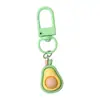 Lindo llavero de fruta artificial cereza y fresa, colgante de cuentas DIY, accesorio para bolso para puestos del mercado nocturno, al por mayor