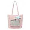 Bolsa Tote Versátil de Hombro Único/Doble Cruzada, Moda Multifuncional, Modelo Nuevo Primavera 2026, de Gran Capacidad, Caricatura Linda