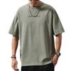 2025 Verano Nueva Camiseta de Manga Corta para Hombre Holgada Moderna Marca Ins Talla Grande Camiseta Americana Casual Media Manga