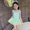 Roupa de banho infantil Meninas Poliéster Infantil Sling Moda Gradiente Bonito Princesa Saia Hot Spring Swimwear Profissional Atacado