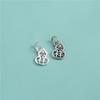Prata de Lei S925 Prata Tailandesa Retro Pingente de Cabacinha Auspiciosa Pingente Pulseira de Corda Trançada DIY Pingente de Corda de Mão Acessórios de Pingente
