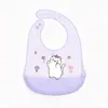 Baberos de Silicona de Grado Alimenticio para Bebés y Niños, Baberos Impermeables Tridimensionales, Toallas de Saliva Lavables, Modelo Nuevo Ajustable