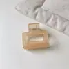 Grampo de Cabelo Grande Cor de Gelatina Coreano Clipe Quadrado Sofisticado Clipe Tubarão na Parte de Trás da Cabeça Acessório de Cabeça Simples Elegante