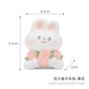 Pegatina Original de Conejo Florido para Switch Pegatina de Pared 3D Cubierta Protectora para Interruptor de Luz Panel de Enchufe Pegatina Decorativa
