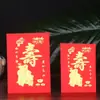 Mini Sobre Rojo Pequeño, Boda Puerta Rellena Sobre Rojo Suave con Riqueza, Cumpleaños, Longevidad y Palabras Felices, Lanzando Sobre Rojo Colorido