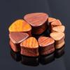 Joyería para piercing de expansión de oreja de alta calidad con forma de triángulo de madera de Palisandro Rojo con fragancia a madera