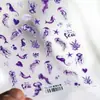 Tiesu Verano Gelatina Transparente Medusa Pegatinas para Uñas de Burbujas M1167 Simple y Versátil Estilo Oceánico Serie de Conchas