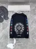 Camiseta de manga larga con gradiente de color CH en la columna y herradura pequeña 24SS Exclusiva transfronteriza para parejas