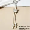 Cuerda Colgante Decorativa para Bolso, Cuerda Trenzada Anudada a Mano, Colgante Llavero para Equipaje, Correa para Teléfono Móvil, Cuerda de Nylon con Cuentas