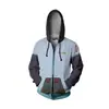 2023 transfronteiriço novo Riman Chuyin futuro cosplay 3D impressão digital moletom com capuz zíper pullover