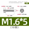 Tornillos de Acero Inoxidable 304 Gb70.1 Cabeza Cilíndrica Hexagonal Sin Nervaduras Cabeza Cóncava Tornillos Cóncavos Ligeros M2M3M4