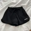 Nuevos shorts deportivos de verano con cintura elástica, pantalones casuales holgados para mujer, diseño petite, hot pants al por mayor, poliéster