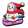 Pingentes de Sapato Boneco de Neve de Natal Acessórios para Sapato Clog Presente Decoração de Borracha Macia PVC Acessórios DIY Fivela Transfronteiriça