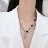 Pingente de Cobra Pontos de Espinho Colar Masculino Design de Nicho Luxo Leve Hip Hop Europeu e Americano Corrente para Clavícula de Casal Feminino