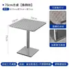 Cadeira Dobrável de Aço Inoxidável para Restaurante Banqueta Cadeira Espessada para Exterior com Encosto Cadeira de Metal para Uma Pessoa Mesa de Jantar Cadeira