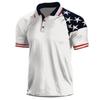 Polo de verano transfronterizo de comercio exterior de 59 colores para hombre, camiseta para exteriores, sudadera de manga corta con solapa suelta, top moderno para hombre