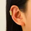 Personalidade Europeia e Americana Clipe de Orelha de Tubo Longo Clipe de Osso da Orelha Geométrico Design Simples de Nicho Sentido de Vento Frio Clipe de Concha Auricular