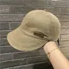 Sombrero de Pescador de Lana para Otoño e Invierno para Mujer, Estilo Japonés, Tendencia Artística, Sombrero que Cubre la Cara, Gorra de Béisbol Versátil para la Calle, Circunferencia de Cabeza Grande