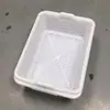 Cesta de Almacenamiento Comercial Grande para Hoteles, Cesta Espesa de Almacenamiento de Alimentos, Colador Cuadrado de Plástico para Cocina, Cesta de Almacenamiento con Drenaje
