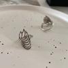 Anillo de alas de ángel huecas para mujer, estilo japonés y coreano, diseño de nicho, moda, internet, celebridades, elegante, círculo, anillo para comer.