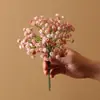 Paquete de Simulación de Gipsofila Decoración de Boda para el Hogar Ramo de Flores para Sostener Pegamento Suave Mini Gipsofila Fresca Pequeña