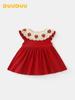 Duuduu Verano 2025 Nueva Ropa Delgada para Bebé Falda para Niños Falda de Princesa para Bebé Vestido para Niñas