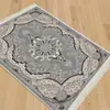 Alfombra de Estilo Étnico Esterilla de Oriente Medio Felpudo Árabe Lavable a Máquina con Borlas Manta Enrollable para el Hogar Estilo Xinjiang Hui