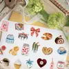50 Hojas de Pegatinas Estéticas de Garabatos para Corazones de Niñas Guitarra Cuaderno Equipaje DIY Pegatinas Impermeables