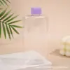 Botella Plana, Botella de Viaje Portátil, Botella de Plástico, Transparente con Tapa de Colores, Subbotella Sellada, Botella Granular, Botella de Muestra, Botella para Líquidos