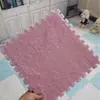 Etiquetado Transfronterizo Alfombrilla de Espuma Cortable para Empalmar Alfombra de Piso Alfombra de Dormitorio Manta de Cama Niña Linda Alfombra de Gamuza Lavable a Máquina