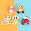 Accesorios Luminosos de Resina DIY de Bob Esponja Grande Pegamento de Crema Soporte para Funda de Teléfono Móvil Imán para Nevera Colgante para Tocados