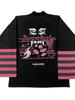 Hip hop callejero americano y2g artesanía compuesta suéter holgado retro para hombre y mujer camiseta de algodón igual