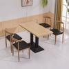 Restaurante de Barbacoa Té con Leche Tienda de Hamburguesas Mesa de Catering Comercial Clásico Nuevo Combinación de Mesa y Silla Snack Tienda de Fideos Desayuno