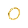 Venta Caliente Transfronteriza En Horno Galvanoplastia al Vacío Dorada Estilo Simple Fresco Mismo Estilo Octagonal Acero de Titanio Anillo Mujeres Pareja Anillos a Juego