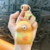 Chaveiro de descompressão de bolhas de desenho animado criativo fofo pitada le pequeno presente bolsa escolar pingente chaveiro de carro