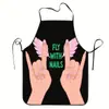 Ropa de trabajo de barbero de comercio exterior personalizada, delantal de cocina, delantal hecho a mano para estudio DIY, delantal de manicurista