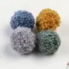 Accesorios de Bolas de Lana de Cordero Nuevas y Coloridas Transfronterizos, Piezas de Juguete, Bolas de Peluche de Oso de Peluche Hechas a Mano para Bricolaje