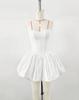 Vestido de fiesta blanco de calabaza abullonado de tubo alto con ballenas para mujer de alta gama transfronterizo, vestido de cumpleaños para hija