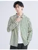Camisa de Manga Larga a Rayas Versátil Casual de Gama Alta Ligera de Negocios para Hombre Primavera y Otoño Camisa Casual de Moda