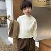 Camiseta Térmica de Forro Polar para Hombre y Niño Manga Larga Estampado de Dibujos Animados de Moda Top Camisa Cálida de Forro Polar Térmico para Niño
