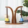Portabobinas giratorio de madera, de alto rendimiento, con succión magnética, para lana tejida a mano, herramienta giratoria con eje de madera para lana