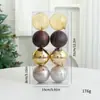 Bola Decorativa de Plástico de Natal Bola para Pendurar em Festa Bola Pendurada Bola Clássica de Barril Bola Galvanizada Bola de Natal em estoque Atacado