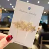 Accesorios para el Cabello Coreanos Dongdaemun con Flor de Pedrería Pinzas Laterales, Pinzas para Flequillo, Pinzas de Rana, Accesorios Versátiles para el Cabello, Pinzas para el Cabello con Lazo