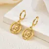 Aretes de Acero Inoxidable Gota de Ojo de Gato, Lujo Ligero, Gama Alta, Aretes Exagerados, Aretes de Moño Grande Retro a la Moda para Mujer