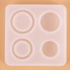Molde de silicona de resina decorativa para hacer bricolaje con pegamento de cristal, goteo, anillo redondo, colgante, joyería