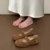 Sapatilhas Mary Jane, sapatilhas femininas, de salto baixo, adequadas para mulheres baixinhas, bico fino, coleção outono 2026, design retrô de bolinhas