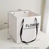 Bolso Shangjin Estilo Pintura al Óleo Siciliana Bolso de Mano Engrosado con Ramo de Flores Bolsa para Regalo con Empaque Arte Floral
